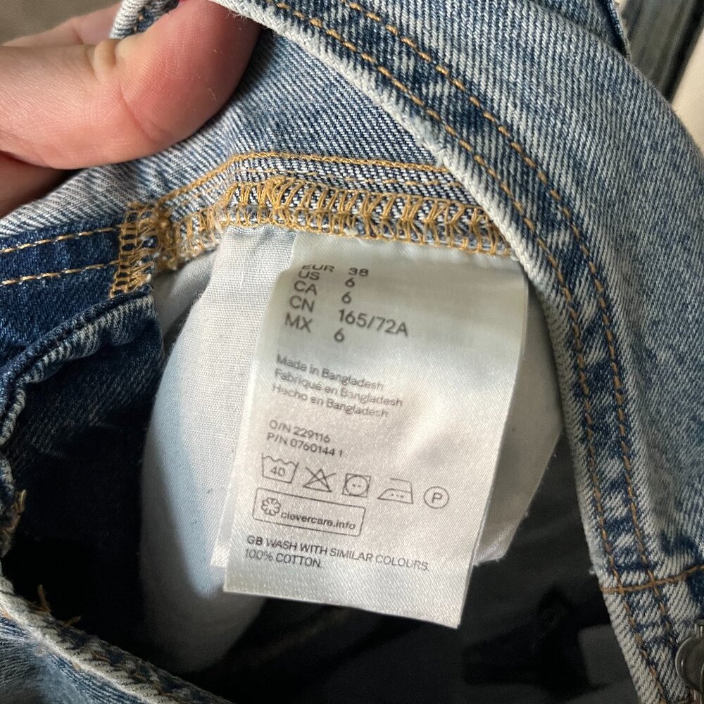 H&M Divided Denim Overall Size 6 - Picture 8 of 11